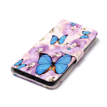 Pattern Printing Rubberized Wallet Leather Case for Samsung Galaxy S9+ G965