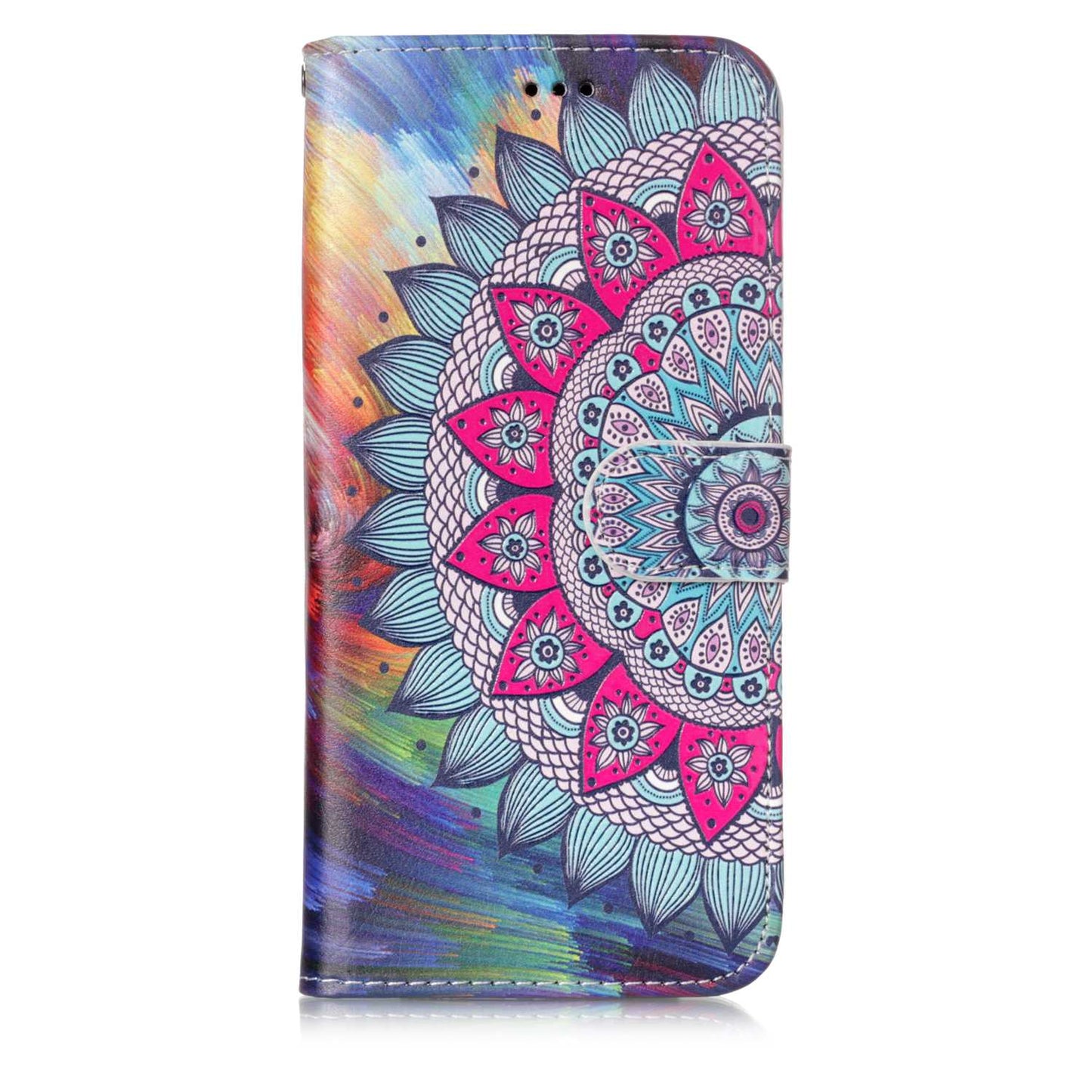 Pattern Printing Rubberized Wallet Leather Case for Samsung Galaxy S9+ G965