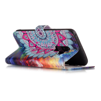 Pattern Printing Rubberized Wallet Leather Case for Samsung Galaxy S9+ G965