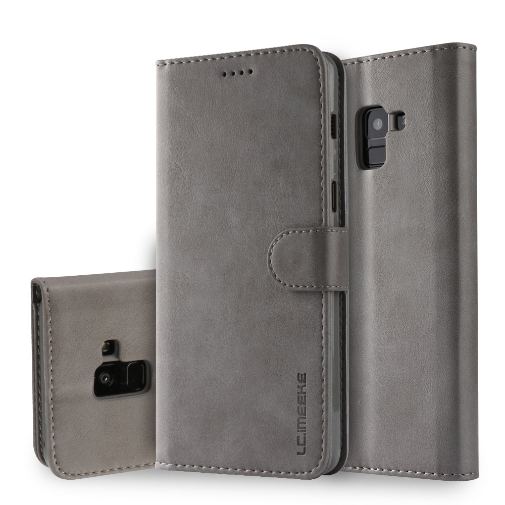 LC.IMEEKE Wallet Leather Stand Case for Samsung Galaxy A8 (2018)