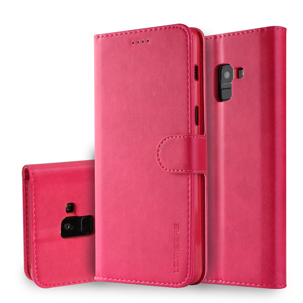 LC.IMEEKE Wallet Leather Stand Case for Samsung Galaxy A8 (2018)