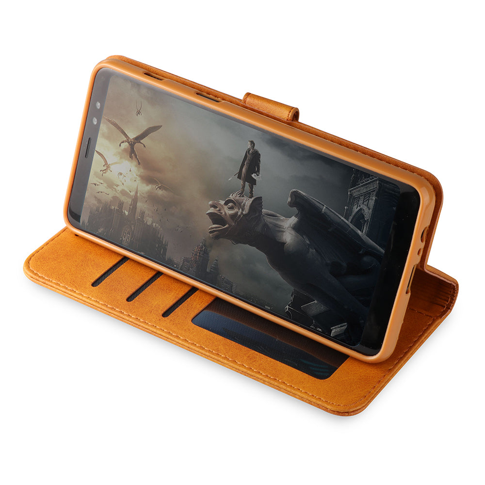LC.IMEEKE Wallet Leather Stand Case for Samsung Galaxy A8 (2018)
