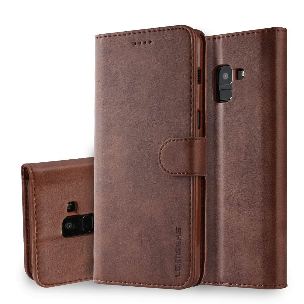 LC.IMEEKE Wallet Leather Stand Case for Samsung Galaxy A8 (2018)