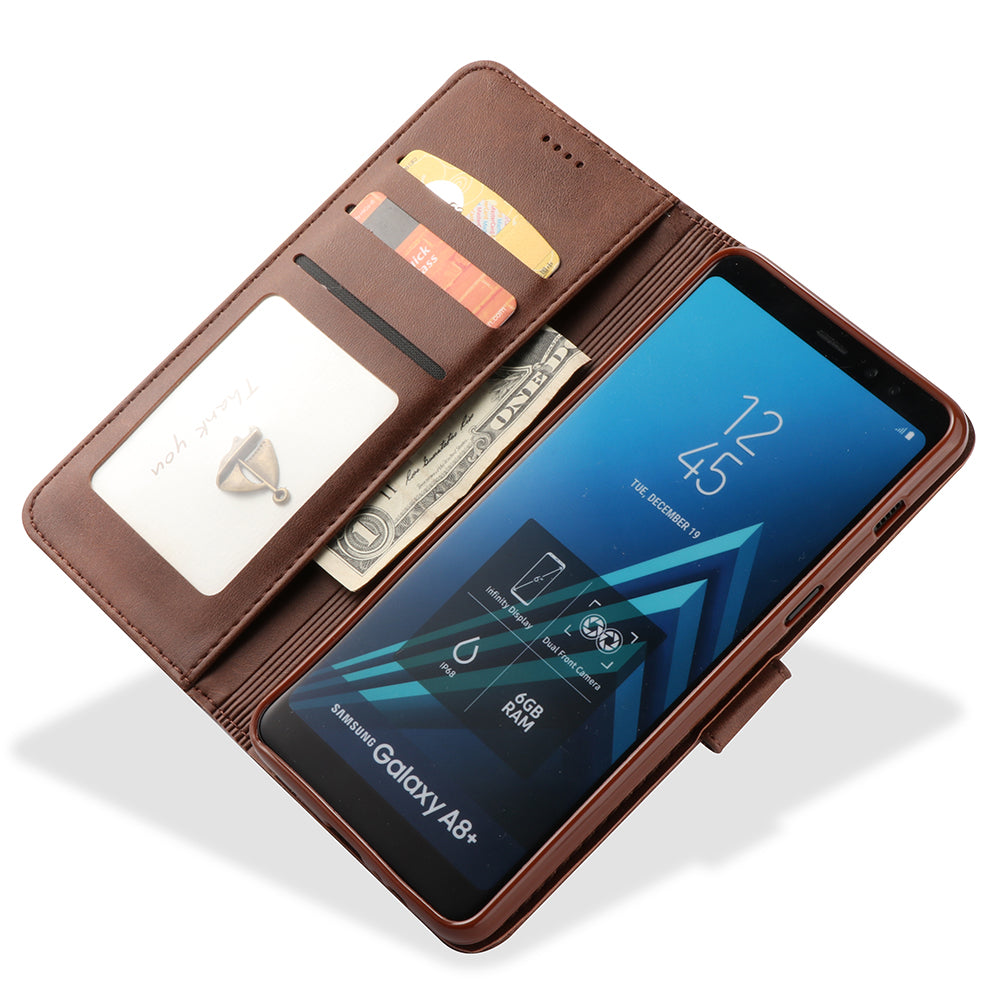 LC.IMEEKE Wallet Leather Stand Case for Samsung Galaxy A8 (2018)