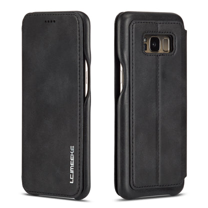 LC.IMEEKE Retro Style Leather Card Holder Case Phone Shell for Samsung Galaxy S8 SM-G950