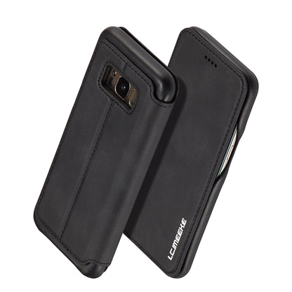 LC.IMEEKE Retro Style Leather Card Holder Case Phone Shell for Samsung Galaxy S8 SM-G950