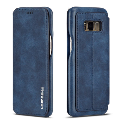 LC.IMEEKE Retro Style Leather Card Holder Case Phone Shell for Samsung Galaxy S8 SM-G950