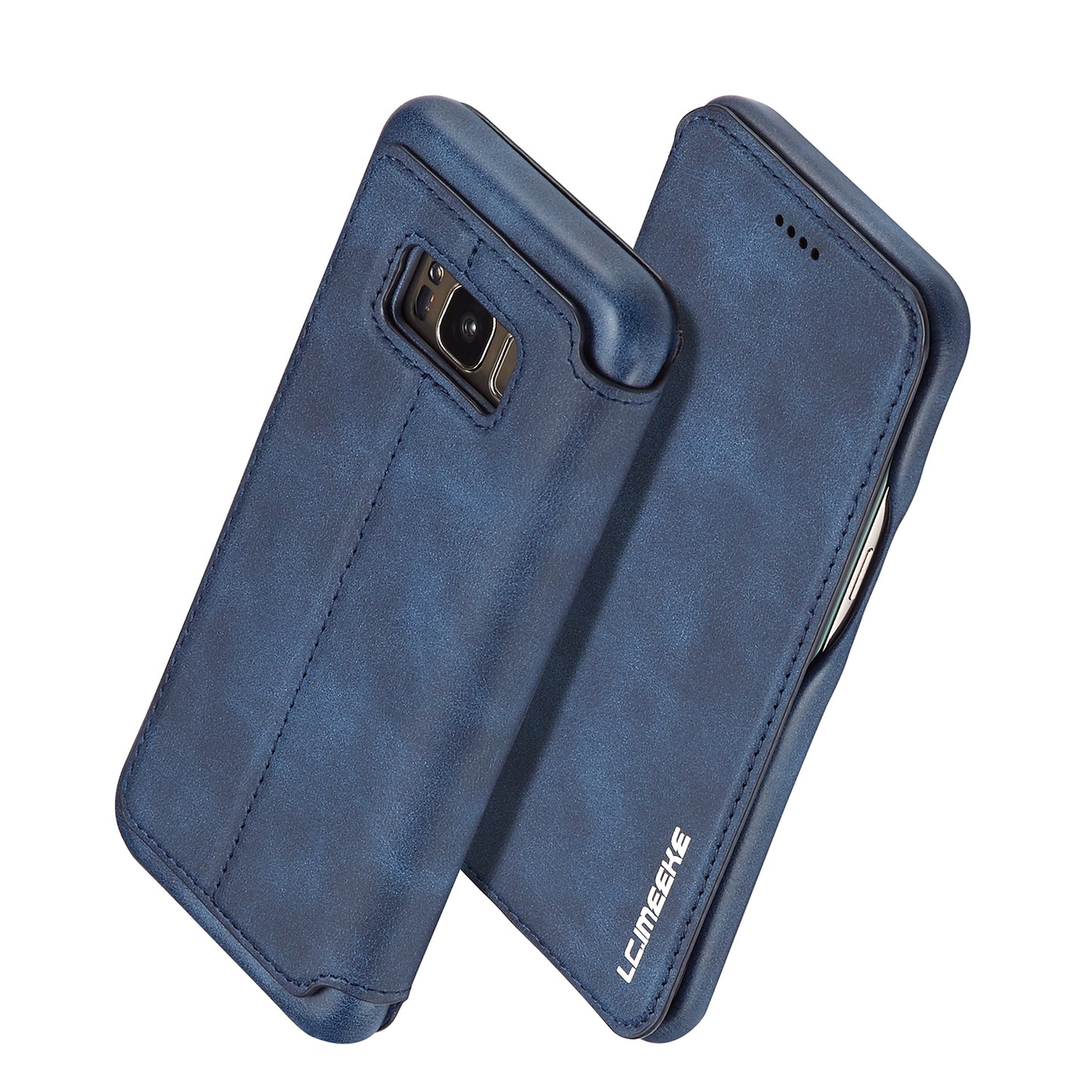 LC.IMEEKE Retro Style Leather Card Holder Case Phone Shell for Samsung Galaxy S8 SM-G950