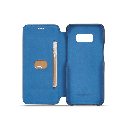 LC.IMEEKE Retro Style Leather Card Holder Case Phone Shell for Samsung Galaxy S8 SM-G950