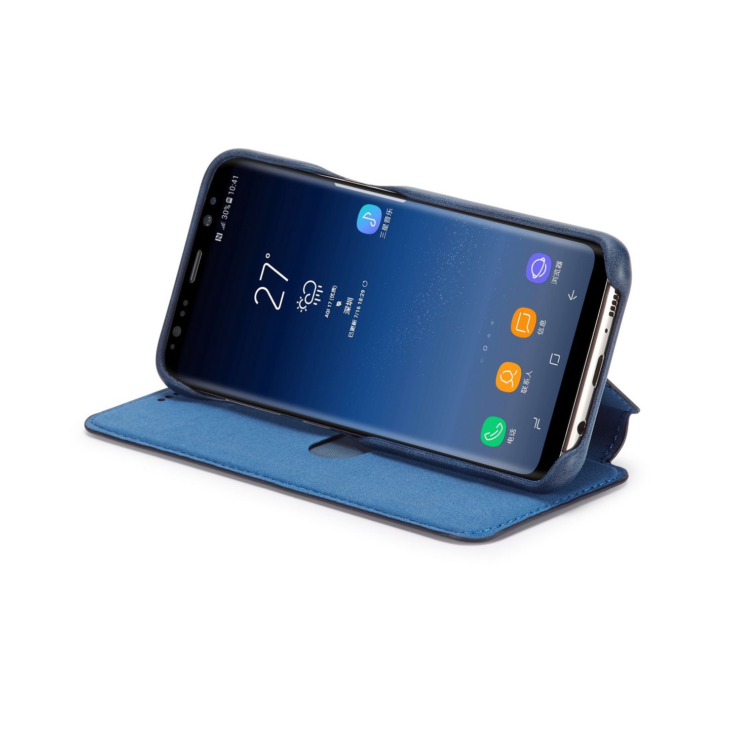 LC.IMEEKE Retro Style Leather Card Holder Case Phone Shell for Samsung Galaxy S8 SM-G950