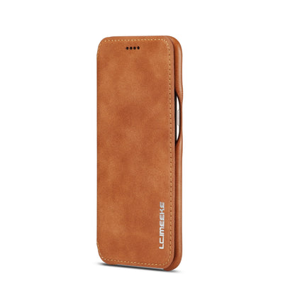 LC.IMEEKE Retro Style Leather Card Holder Case Phone Shell for Samsung Galaxy S8 SM-G950