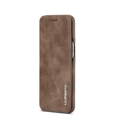 LC.IMEEKE Retro Style Leather Card Holder Case Phone Shell for Samsung Galaxy S8 SM-G950