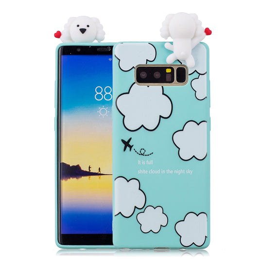 3D Cute Doll Pattern Printing TPU Cover Shell for Samsung Galaxy Note 8 SM-N950