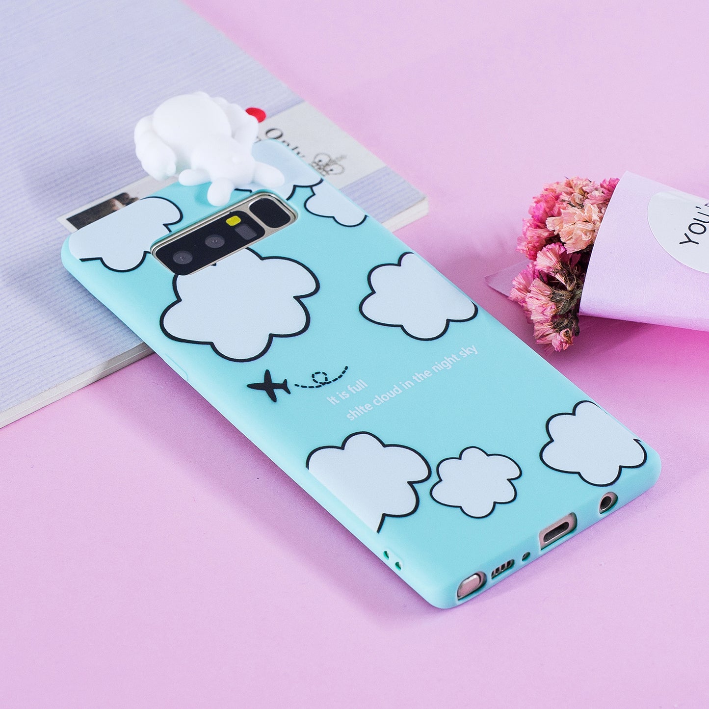 3D Cute Doll Pattern Printing TPU Cover Shell for Samsung Galaxy Note 8 SM-N950