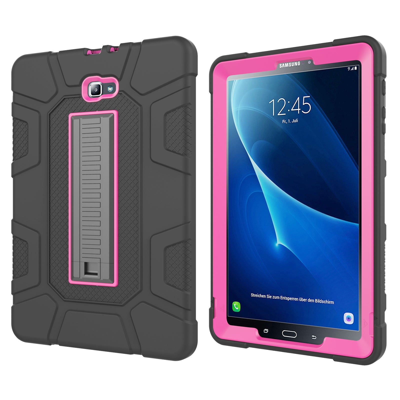 Shock Proof Anti-dust Hybrid TPU + PC Protective Case with Kickstand for Samsung Galaxy Tab A 10.1 (2016)