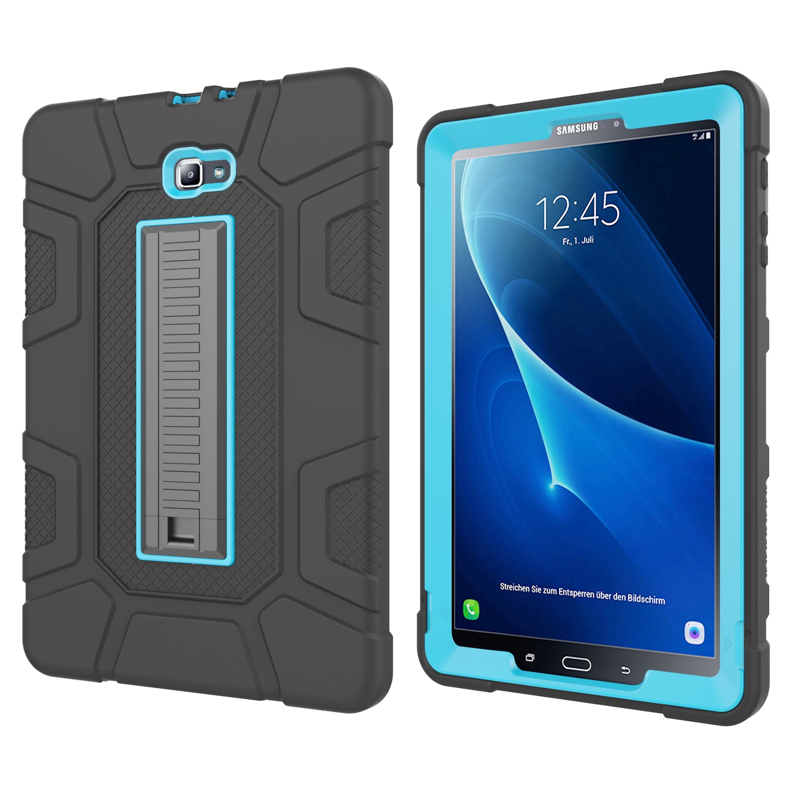 Shock Proof Anti-dust Hybrid TPU + PC Protective Case with Kickstand for Samsung Galaxy Tab A 10.1 (2016)