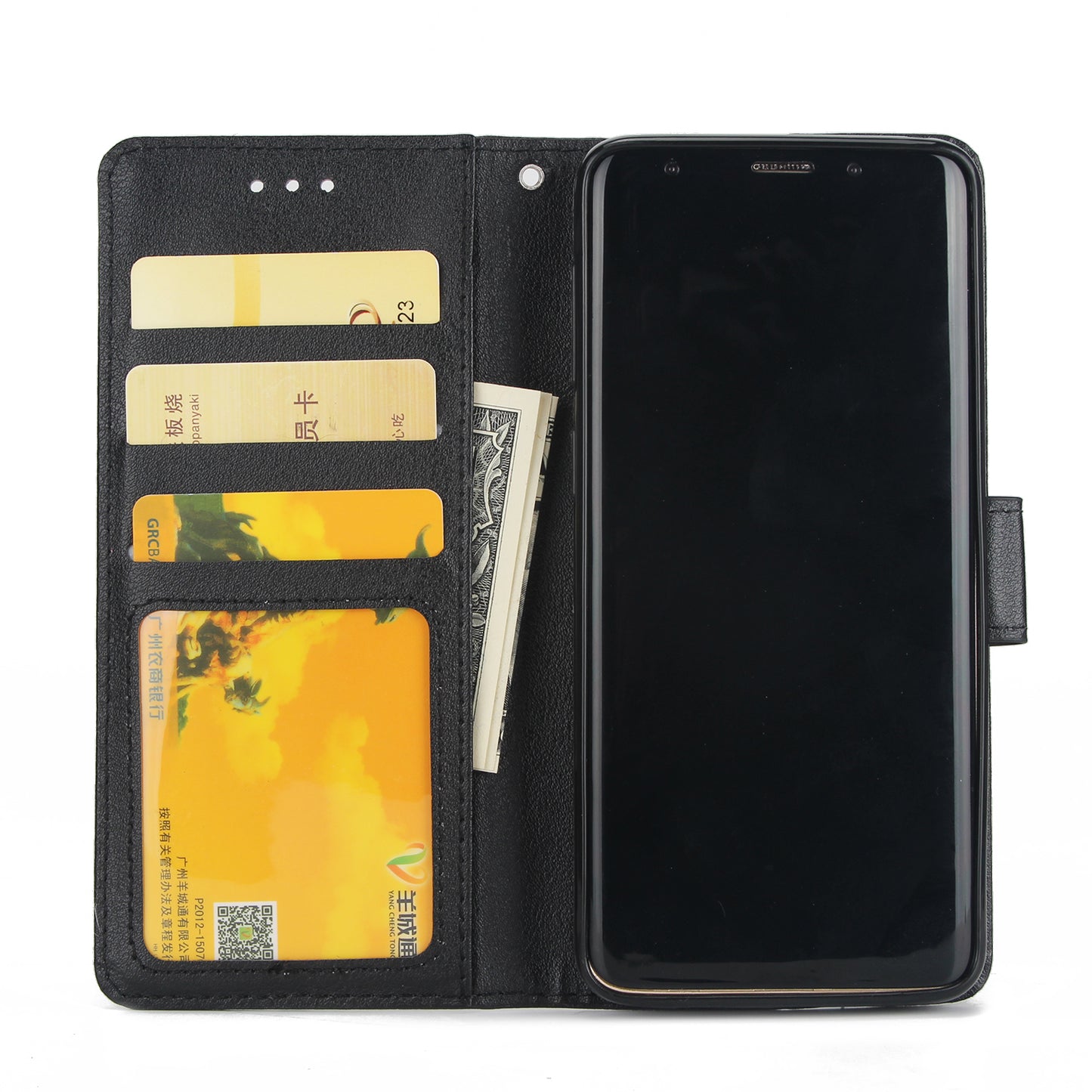 PU Leather Wallet Stand Phone Case for Samsung Galaxy S9 SM-G960