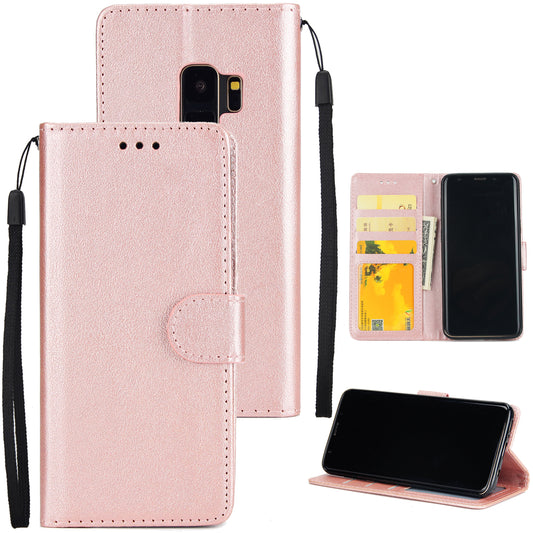 PU Leather Wallet Stand Phone Case for Samsung Galaxy S9 SM-G960