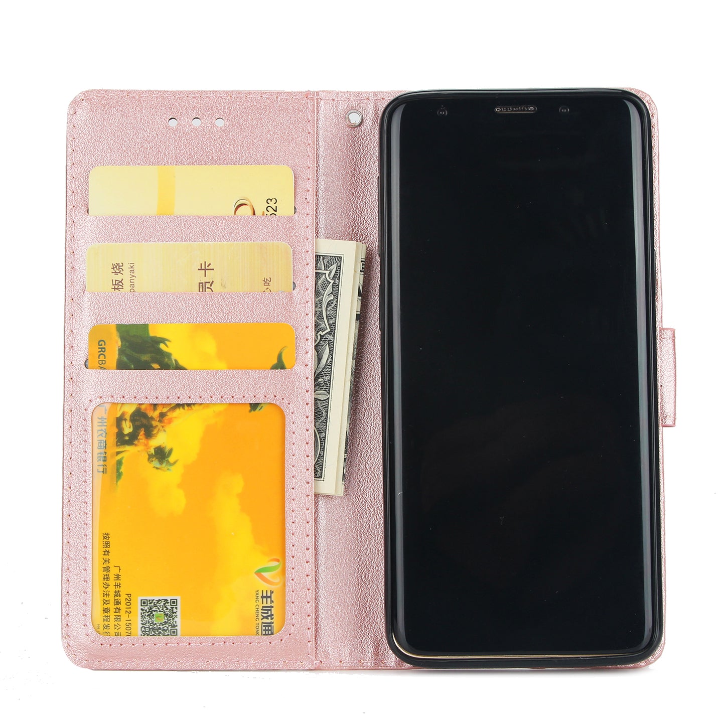 PU Leather Wallet Stand Phone Case for Samsung Galaxy S9 SM-G960
