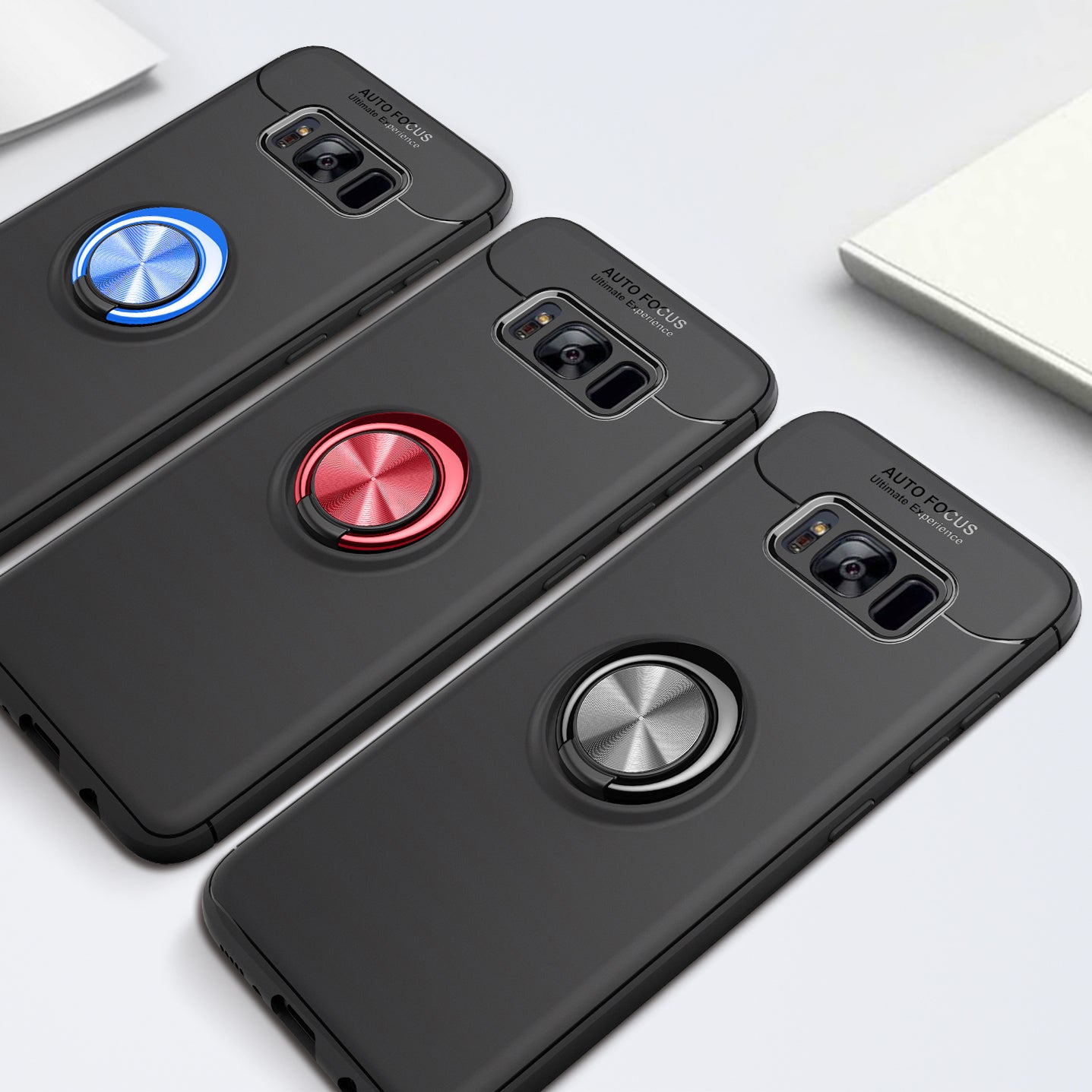 Magnetic Finger Ring Kickstand TPU Phone Case for Samsung Galaxy S8 G950