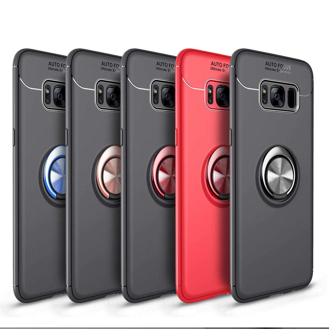 Magnetic Finger Ring Kickstand TPU Phone Case for Samsung Galaxy S8 G950