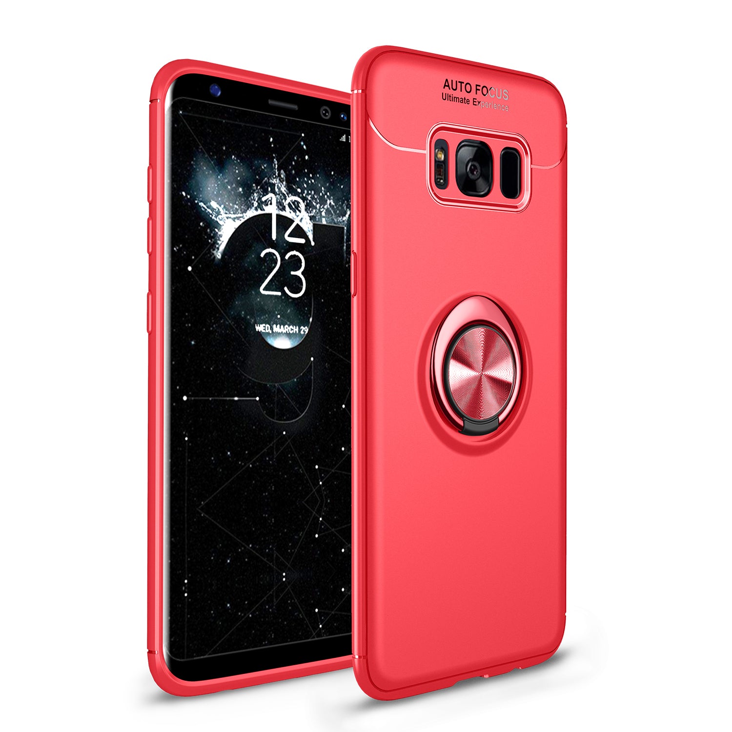 Magnetic Finger Ring Kickstand TPU Phone Case for Samsung Galaxy S8 G950
