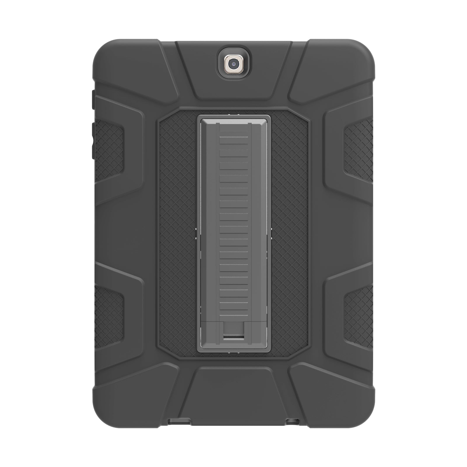 Shock Proof Anti-dust Hybrid TPU + PC Protective Case with Kickstand for Samsung Galaxy Tab S2 9.7 T810 T815