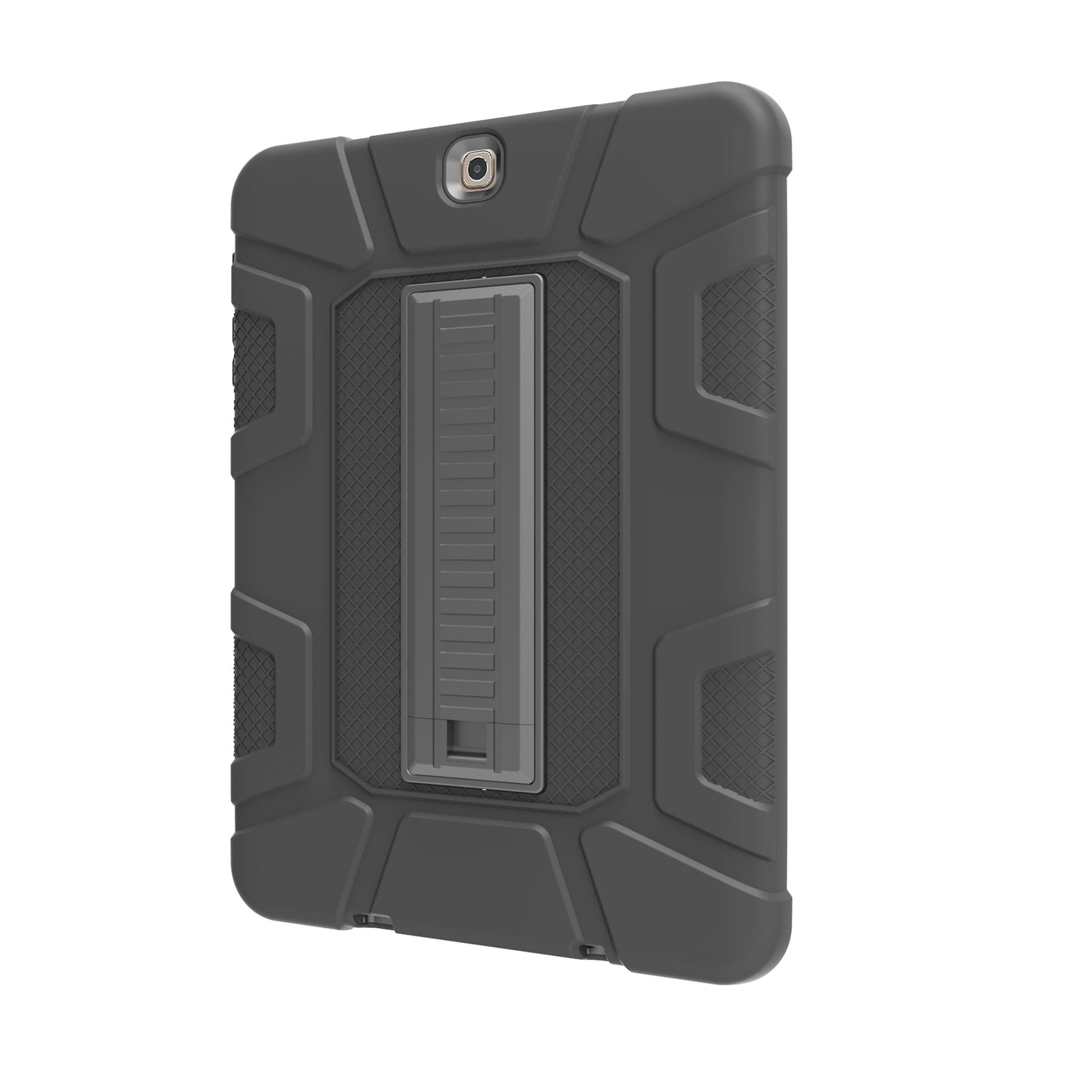 Shock Proof Anti-dust Hybrid TPU + PC Protective Case with Kickstand for Samsung Galaxy Tab S2 9.7 T810 T815