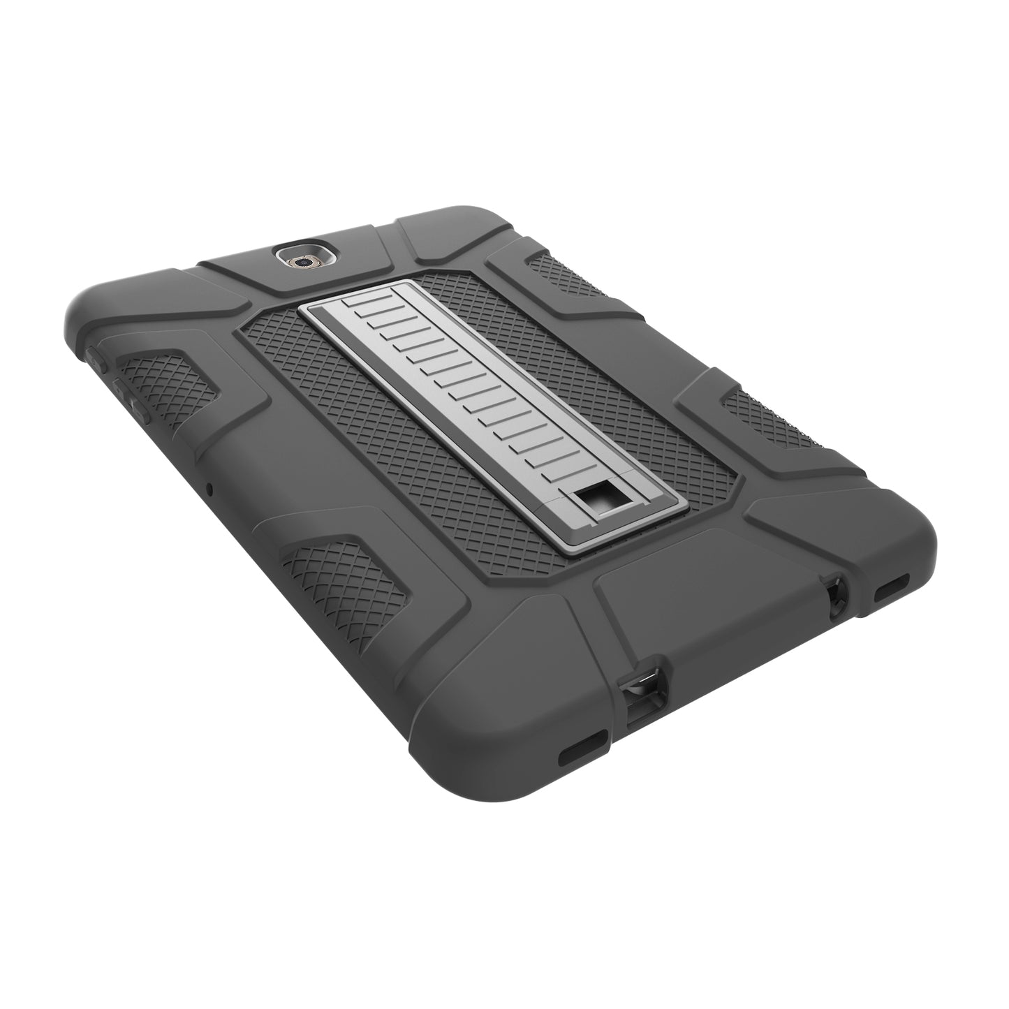 Shock Proof Anti-dust Hybrid TPU + PC Protective Case with Kickstand for Samsung Galaxy Tab S2 9.7 T810 T815