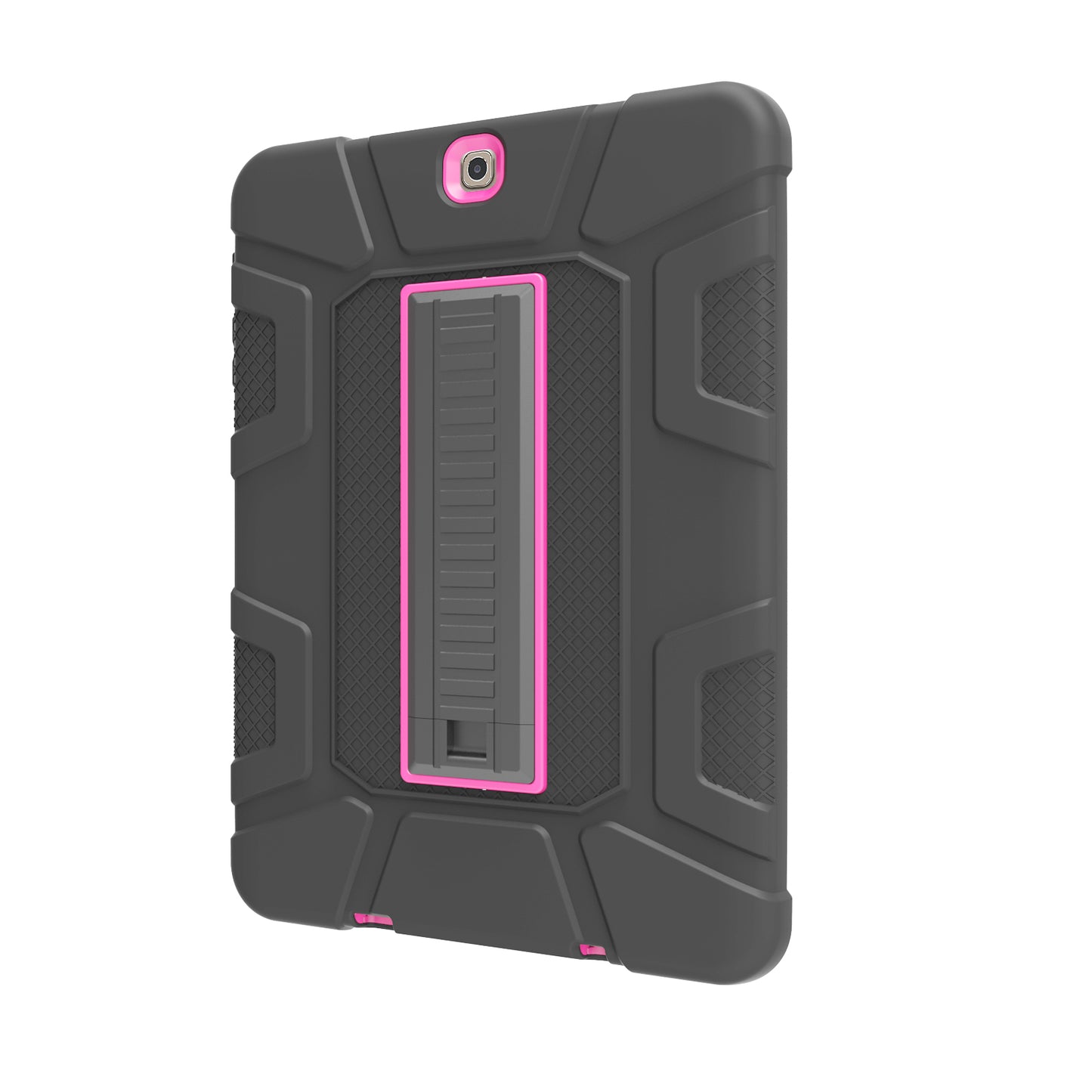 Shock Proof Anti-dust Hybrid TPU + PC Protective Case with Kickstand for Samsung Galaxy Tab S2 9.7 T810 T815
