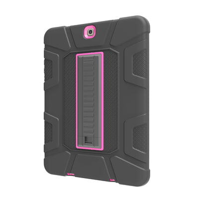Shock Proof Anti-dust Hybrid TPU + PC Protective Case with Kickstand for Samsung Galaxy Tab S2 9.7 T810 T815