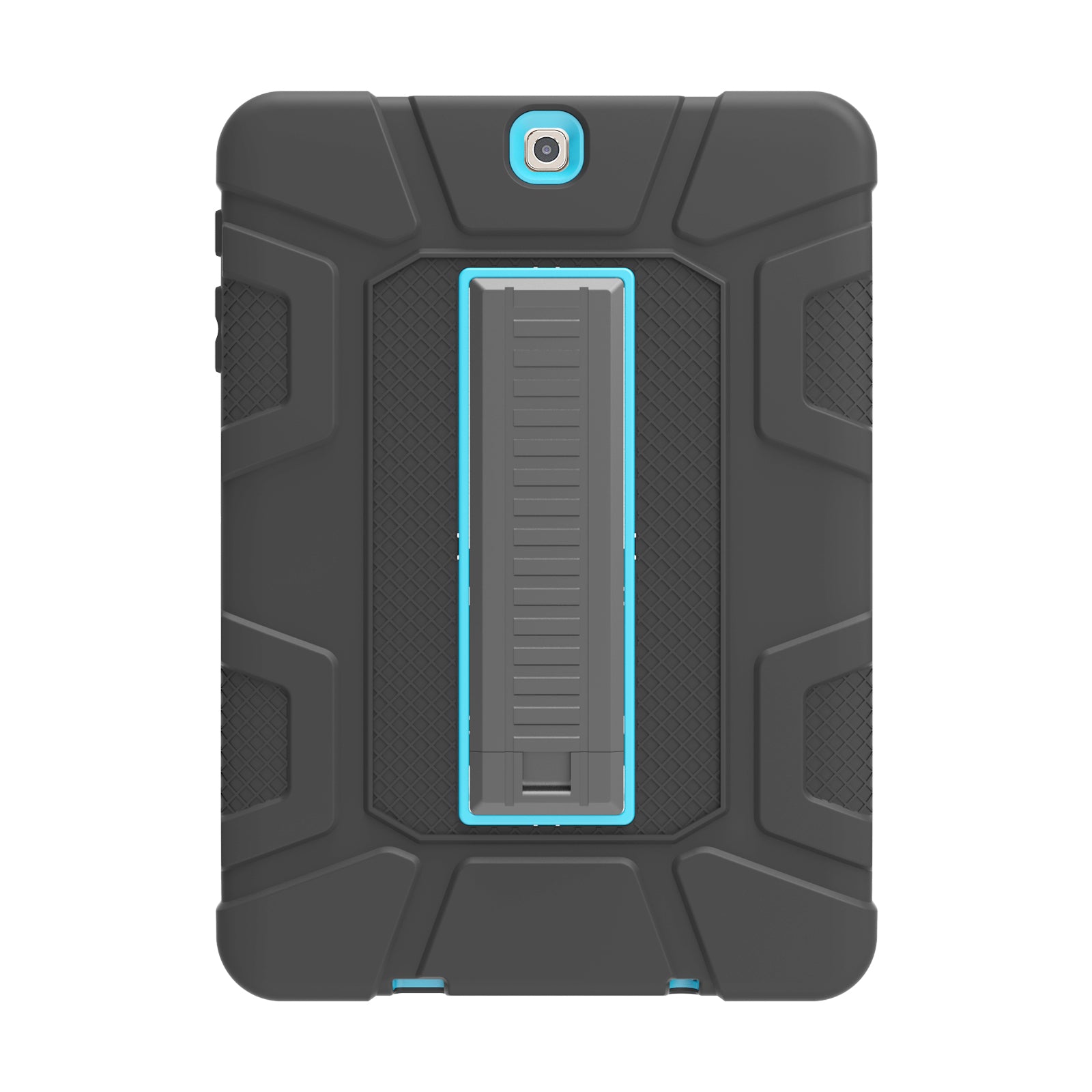 Shock Proof Anti-dust Hybrid TPU + PC Protective Case with Kickstand for Samsung Galaxy Tab S2 9.7 T810 T815