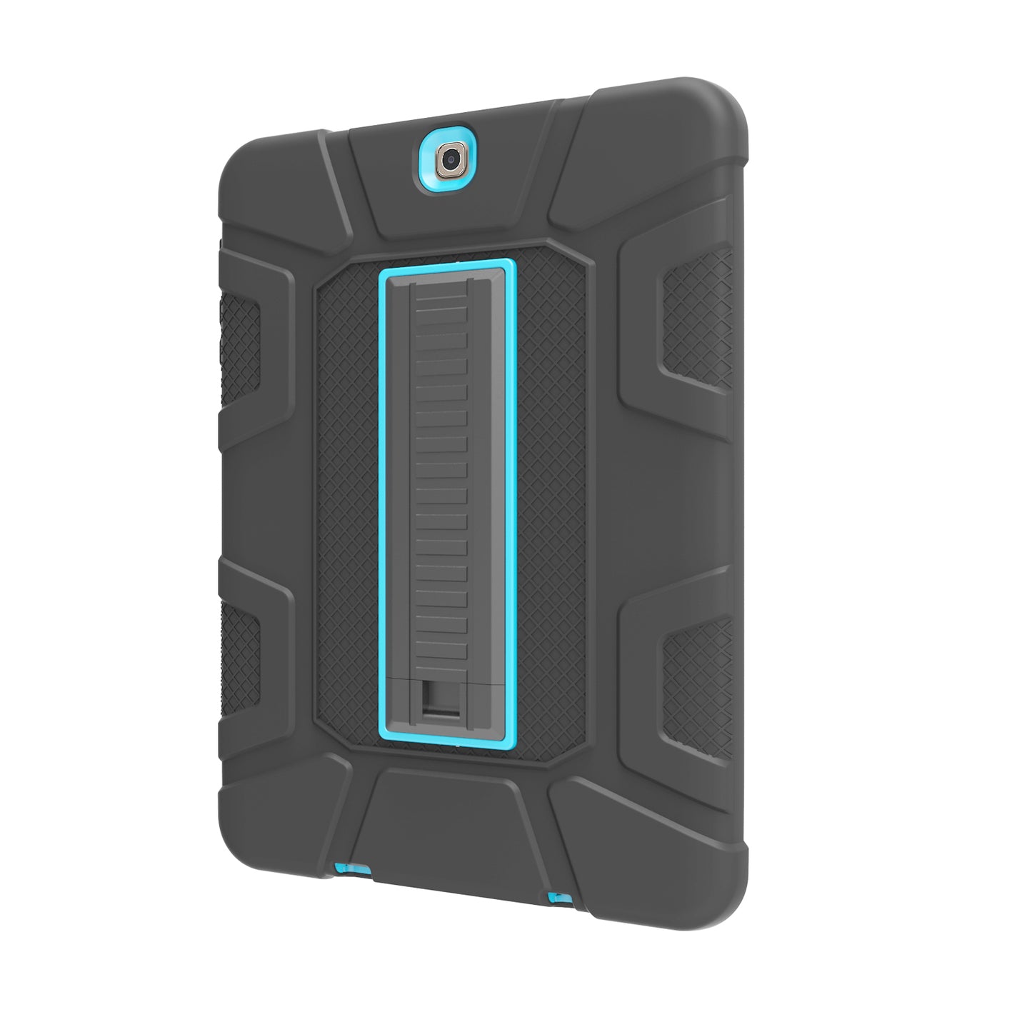 Shock Proof Anti-dust Hybrid TPU + PC Protective Case with Kickstand for Samsung Galaxy Tab S2 9.7 T810 T815