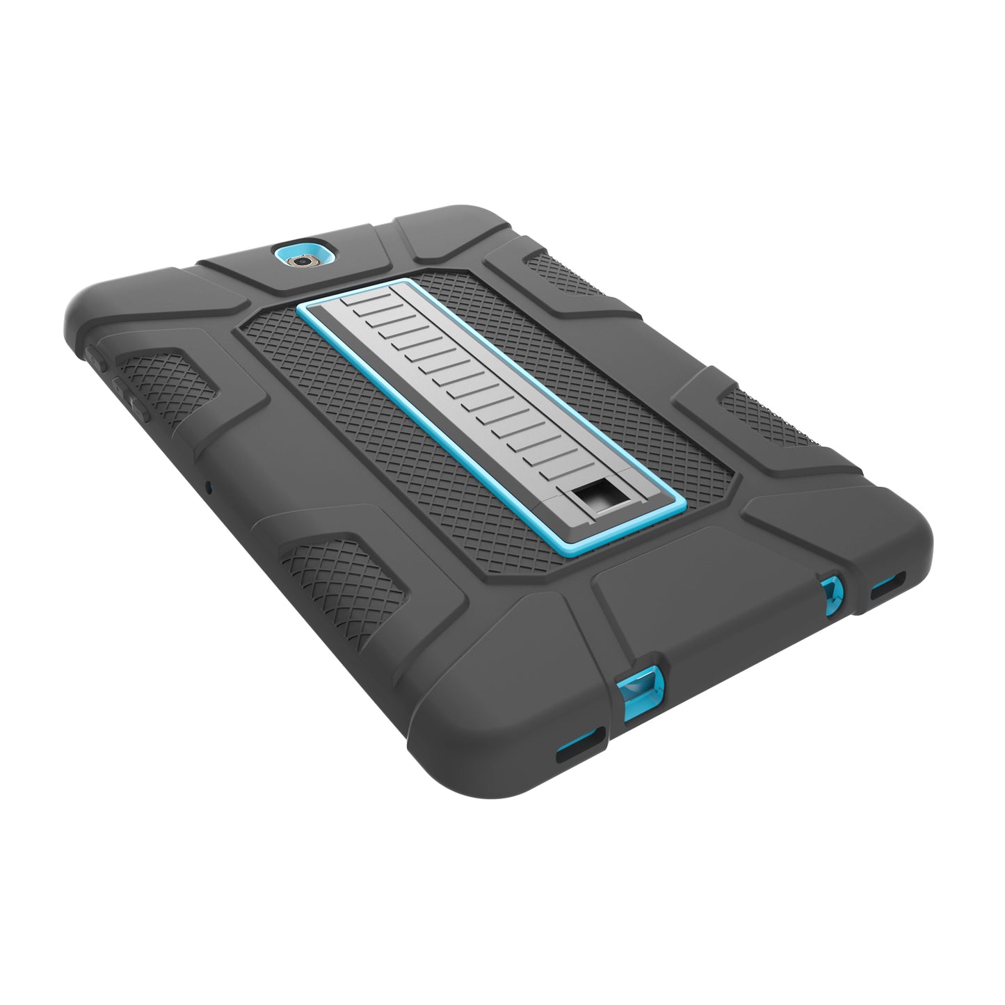 Shock Proof Anti-dust Hybrid TPU + PC Protective Case with Kickstand for Samsung Galaxy Tab S2 9.7 T810 T815