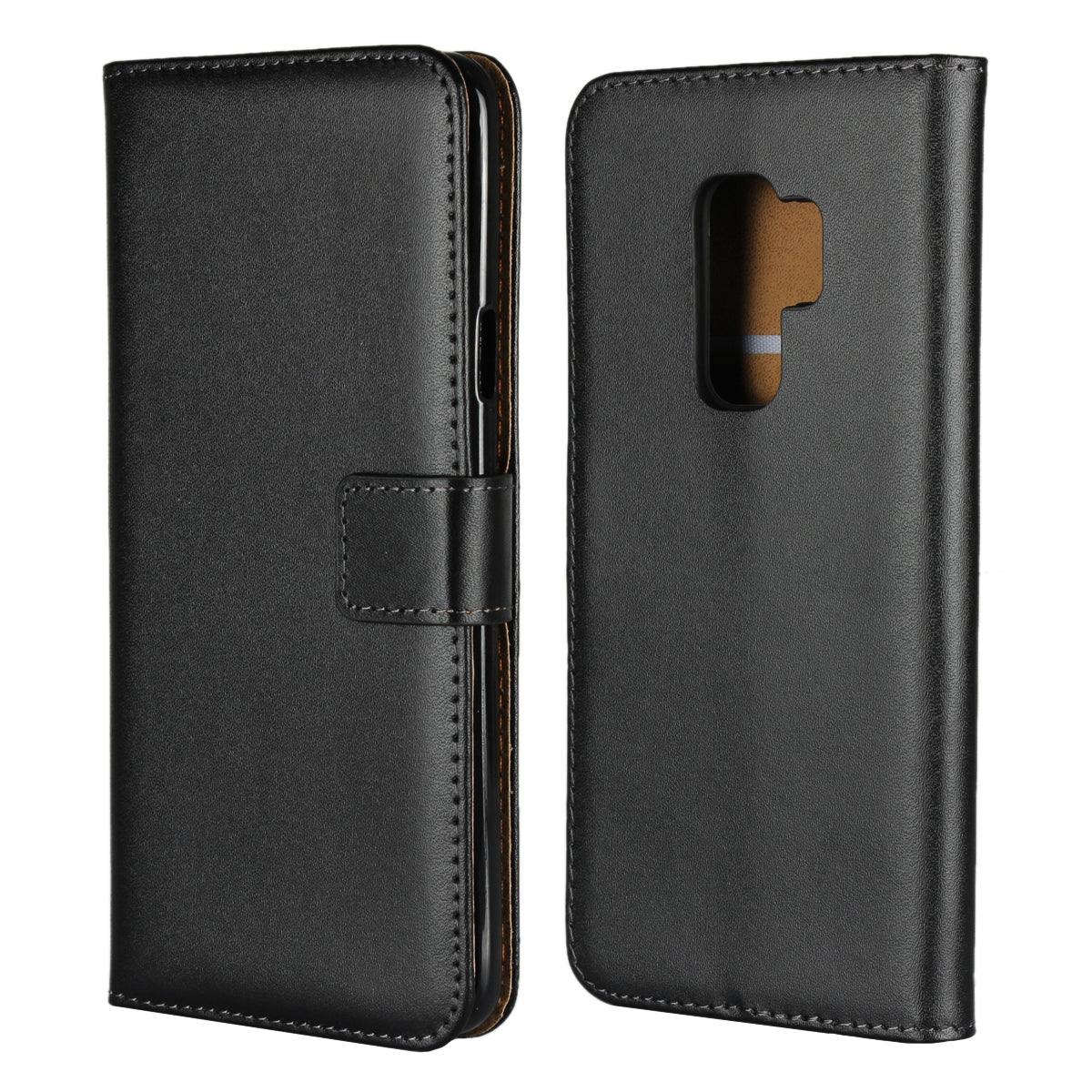Split Leather Wallet Stand Mobile Phone Case for Samsung Galaxy S9 Plus SM-G965
