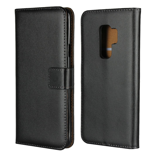 Split Leather Wallet Stand Mobile Phone Case for Samsung Galaxy S9 Plus SM-G965