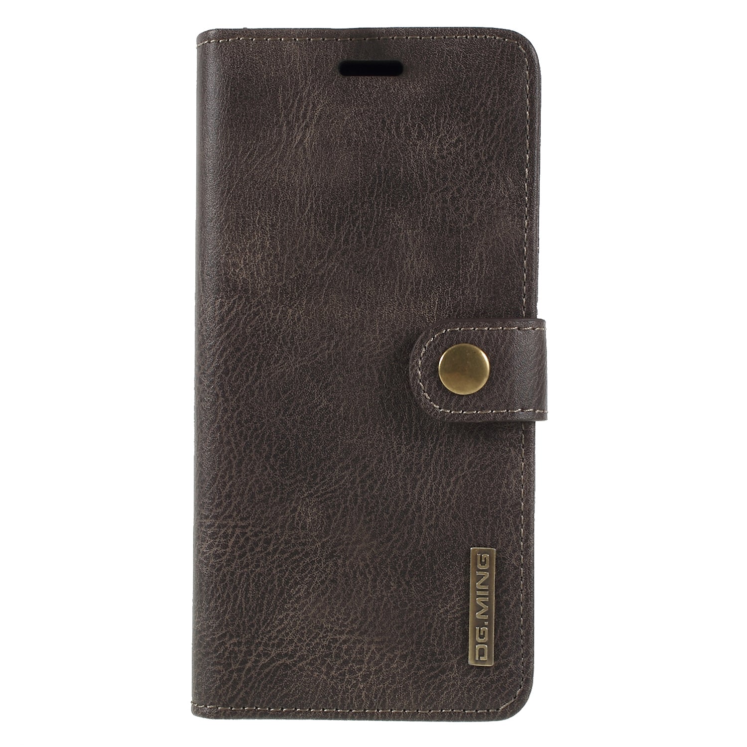 DG.MING For Samsung Galaxy S9+ SM-G965 Protective Phone Case Detachable 2-in-1 Split Leather Flip Cover with Wallet