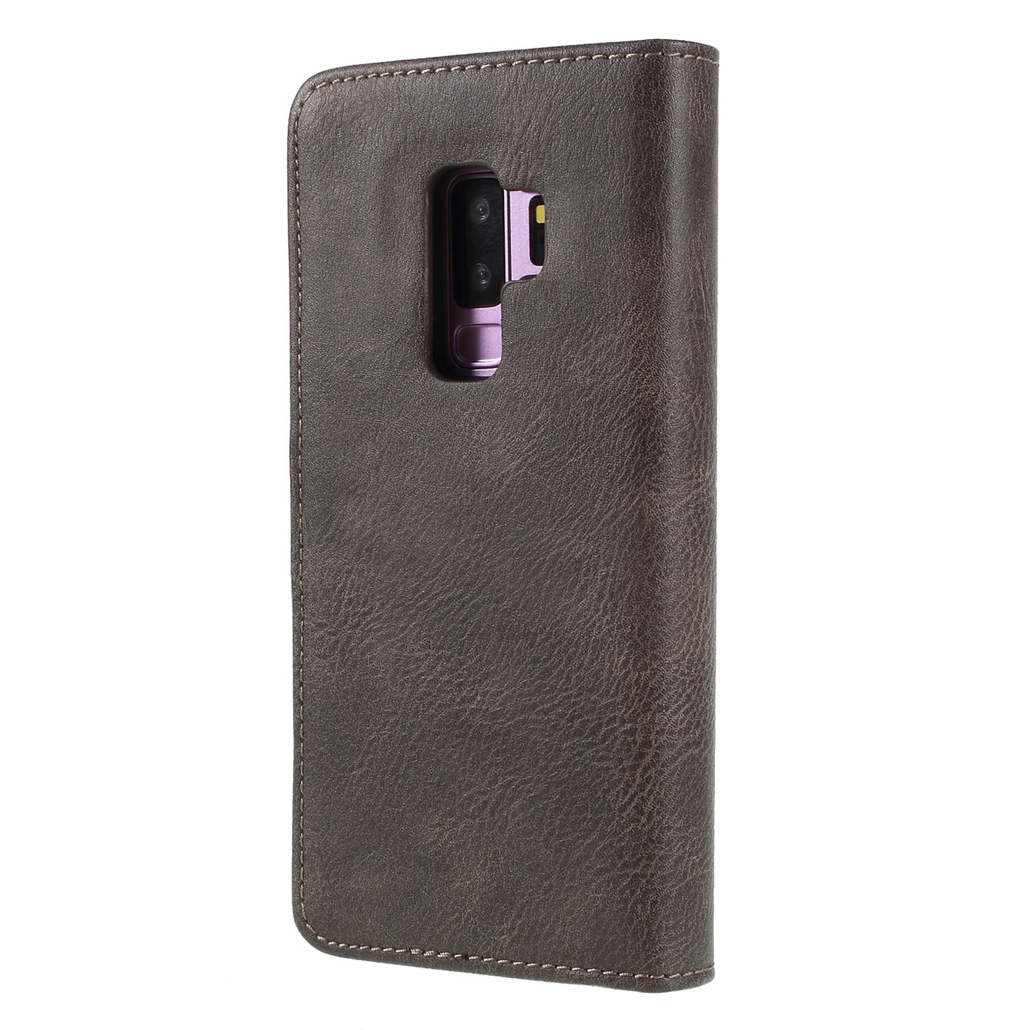 DG.MING For Samsung Galaxy S9+ SM-G965 Protective Phone Case Detachable 2-in-1 Split Leather Flip Cover with Wallet