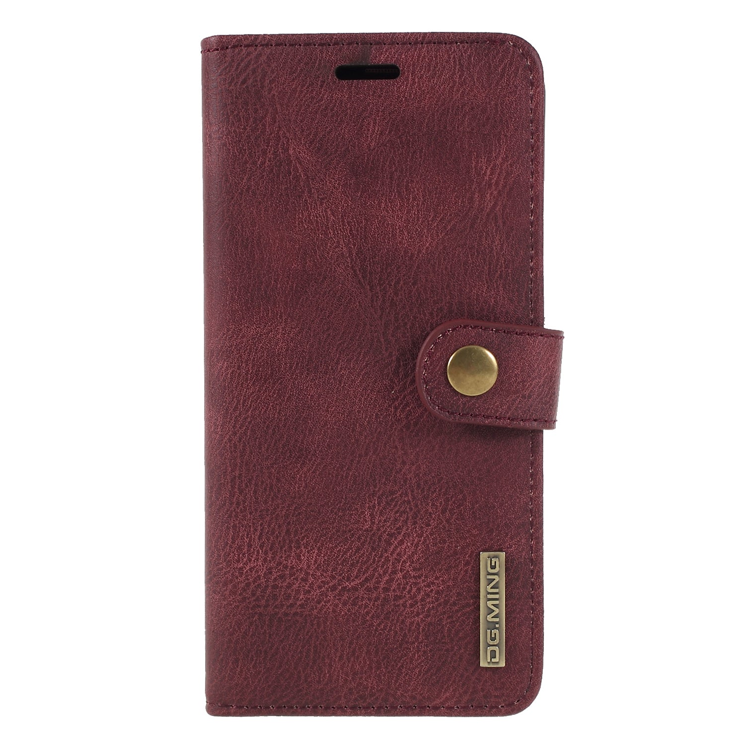 DG.MING For Samsung Galaxy S9+ SM-G965 Protective Phone Case Detachable 2-in-1 Split Leather Flip Cover with Wallet