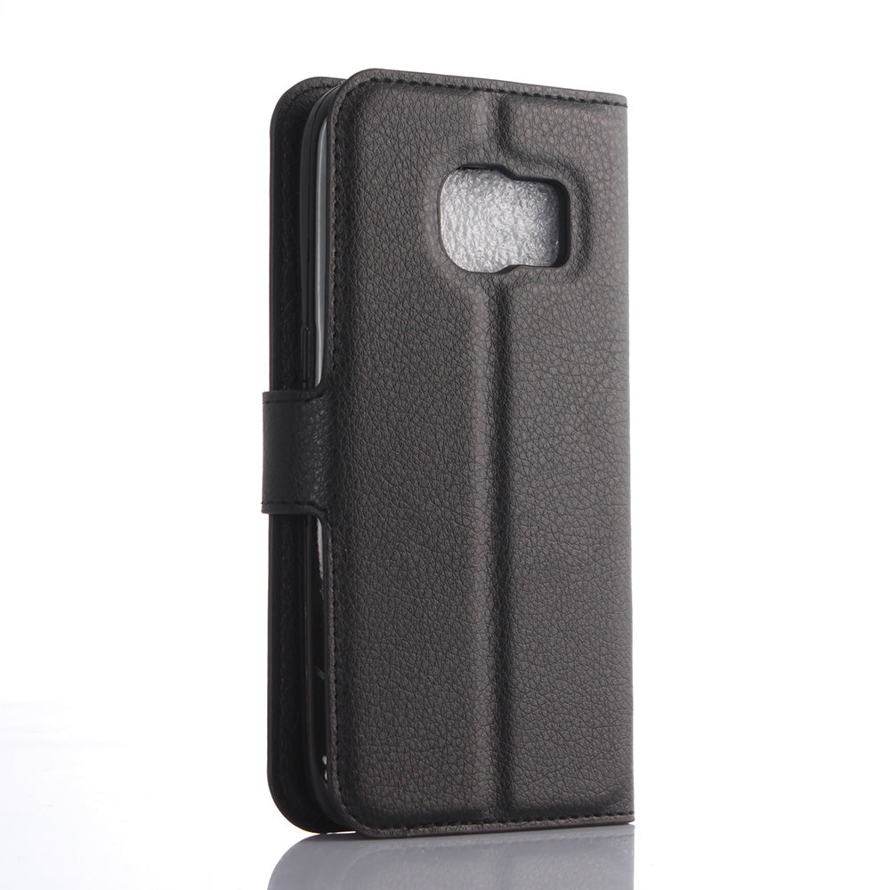 Litchi Skin Wallet Stand Leather Phone Cover for Samsung Galaxy S7 Edge Mobile Phone Accessories