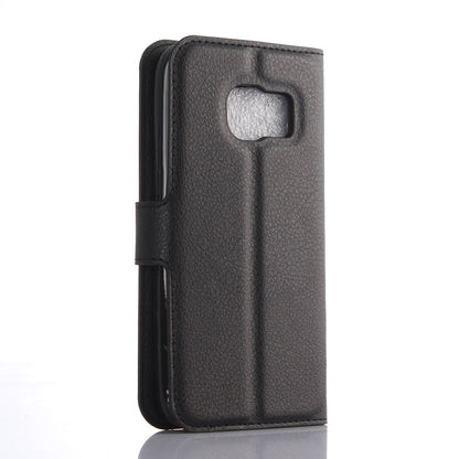 Litchi Skin Wallet Stand Leather Phone Cover for Samsung Galaxy S7 Edge Mobile Phone Accessories