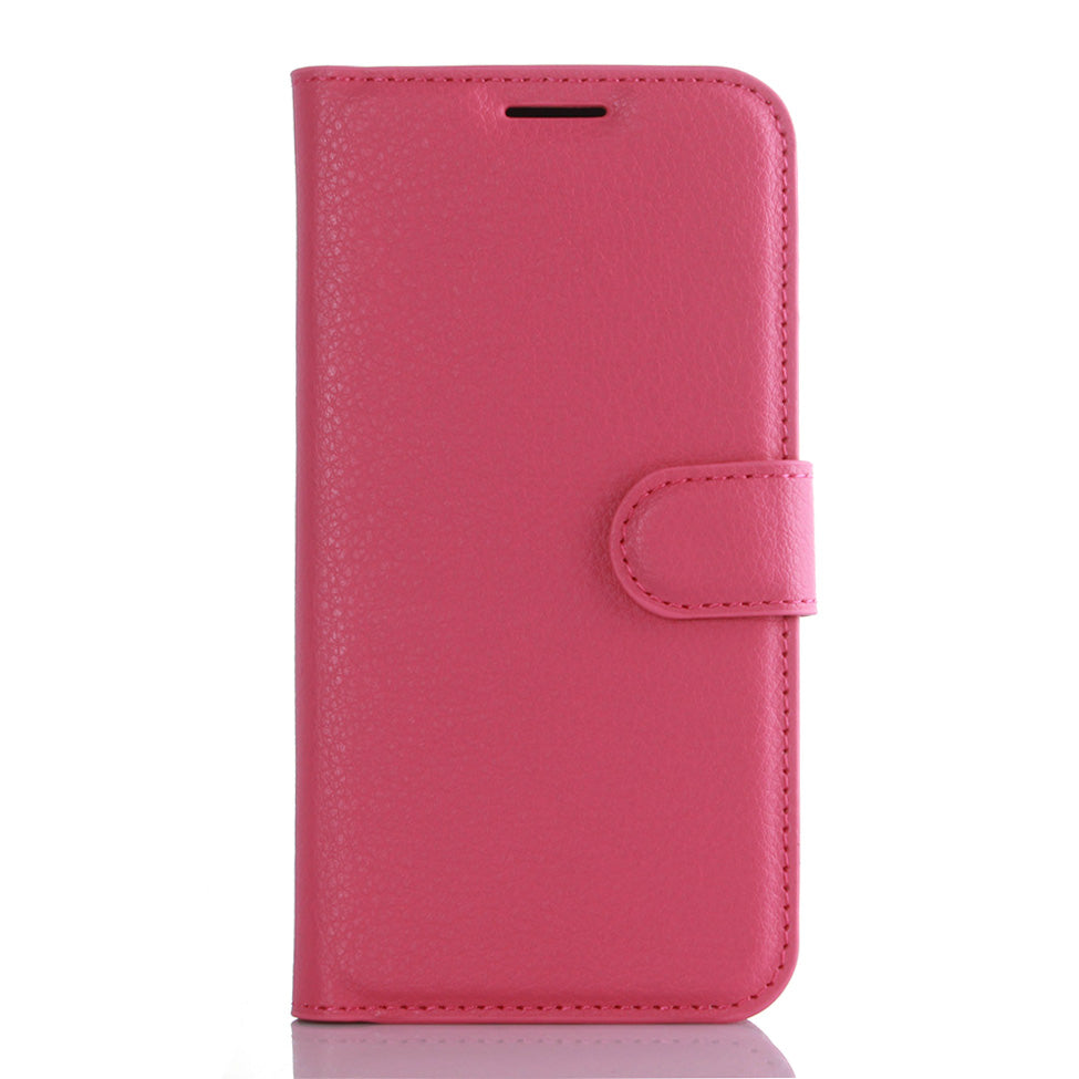 Litchi Skin Wallet Stand Leather Phone Cover for Samsung Galaxy S7 Edge Mobile Phone Accessories