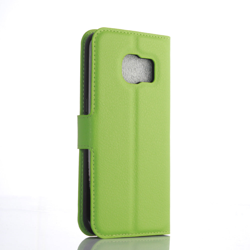 Litchi Skin Wallet Stand Leather Phone Cover for Samsung Galaxy S7 Edge Mobile Phone Accessories