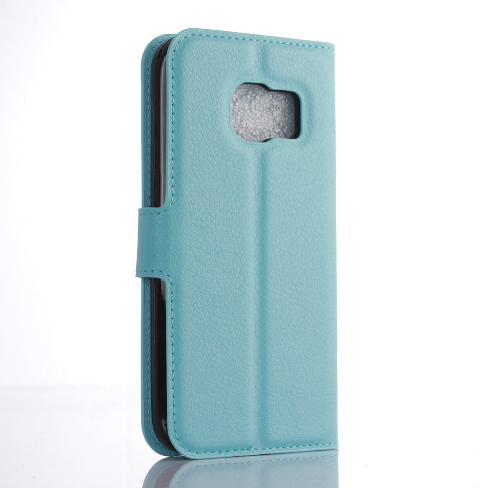Litchi Skin Wallet Stand Leather Phone Cover for Samsung Galaxy S7 Edge Mobile Phone Accessories