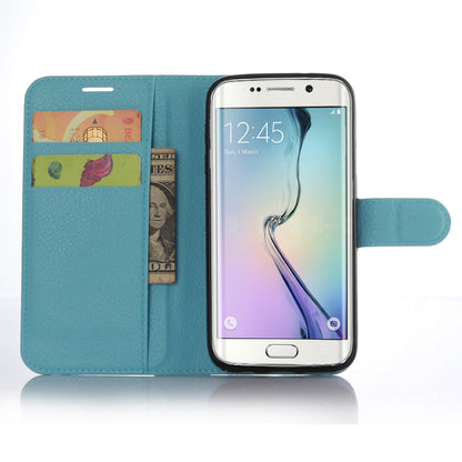 Litchi Skin Wallet Stand Leather Phone Cover for Samsung Galaxy S7 Edge Mobile Phone Accessories