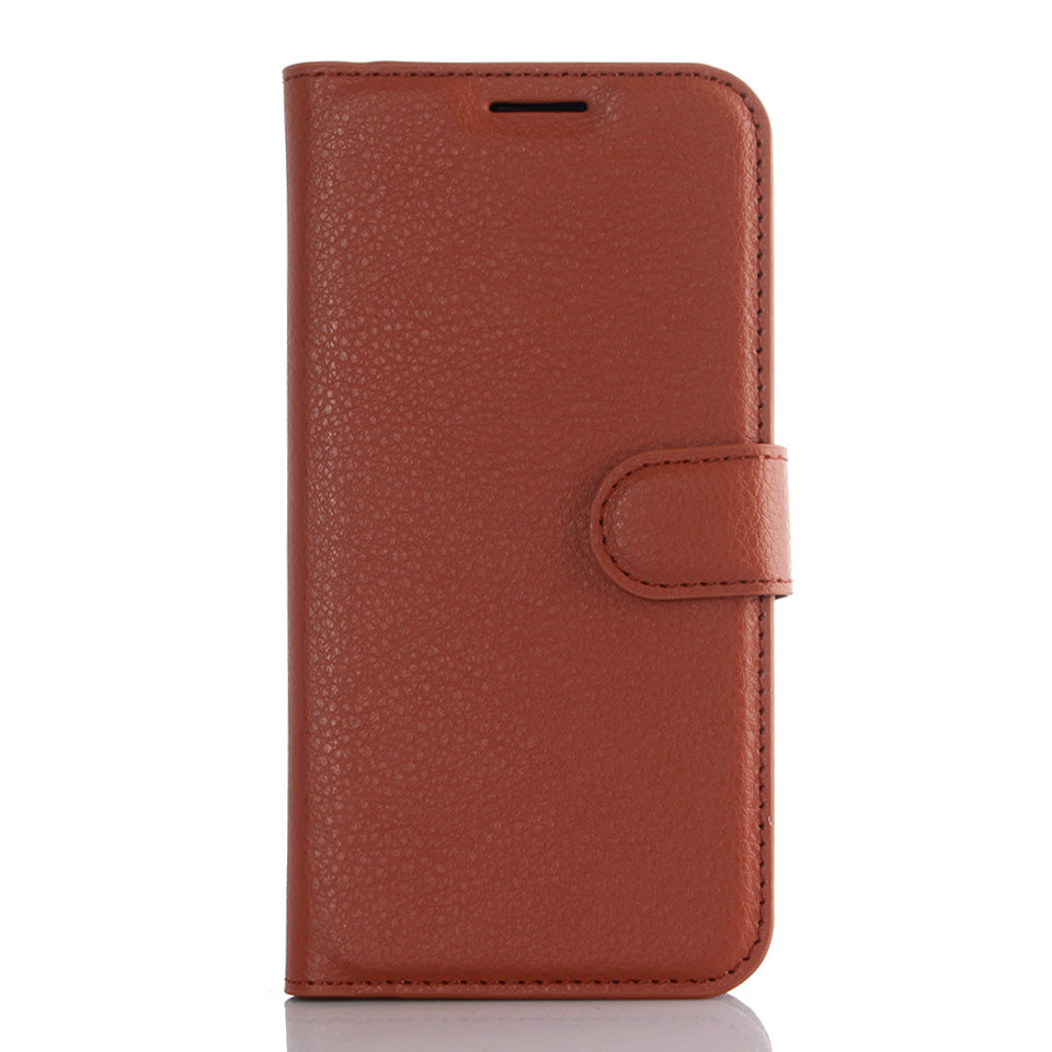 Litchi Skin Wallet Stand Leather Phone Cover for Samsung Galaxy S7 Edge Mobile Phone Accessories