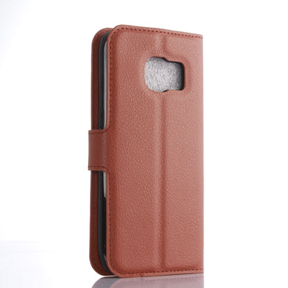 Litchi Skin Wallet Stand Leather Phone Cover for Samsung Galaxy S7 Edge Mobile Phone Accessories