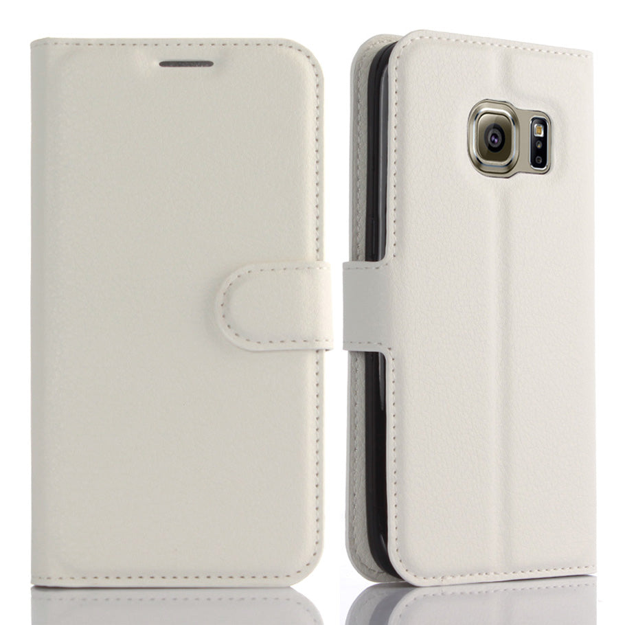 Litchi Texture Wallet Leather Cover Protector for Samsung Galaxy S7 Multiple Colors Cell Phone Accessory