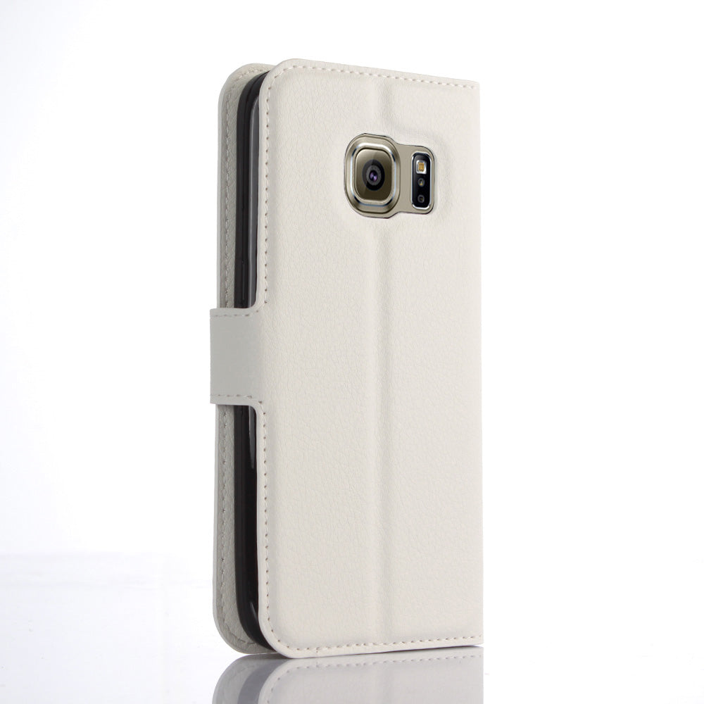 Litchi Texture Wallet Leather Cover Protector for Samsung Galaxy S7 Multiple Colors Cell Phone Accessory