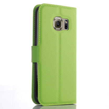 Litchi Texture Wallet Leather Cover Protector for Samsung Galaxy S7 Multiple Colors Cell Phone Accessory